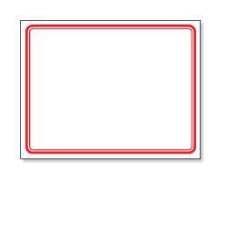 Seiko Instruments Red, White Self-Adhesive Printer Label - W128785247