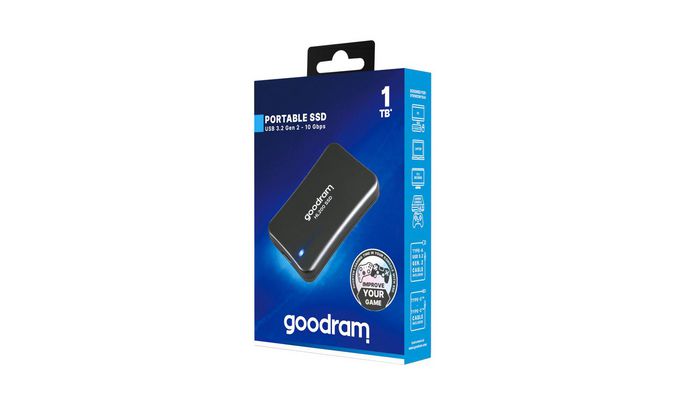 Goodram External Solid State Drive 1.02 Tb Grey - W128785331