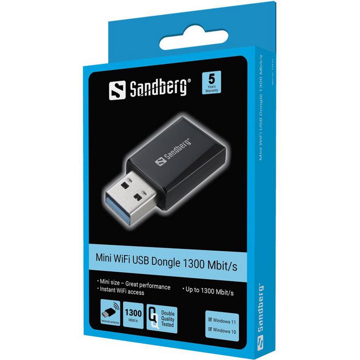 Sandberg Mini Wifi Dongle 1300 Mbit/s - W128482648