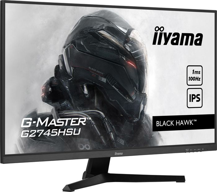 iiyama 27" ETE IPS Gaming,G-Master Black Hawk,1920x1080@100Hz, 250cd/m²,HDMI,DP, 1ms,Speakers,USB-HUB 2x2.0, Black - W128609722