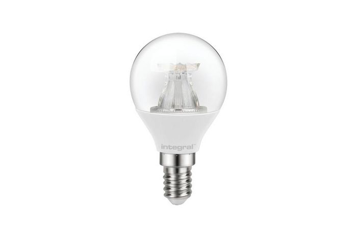 Integral Golf ball bulb e14 250lm 3.4w 2700k non-dimm 240 beam clear - W128321416