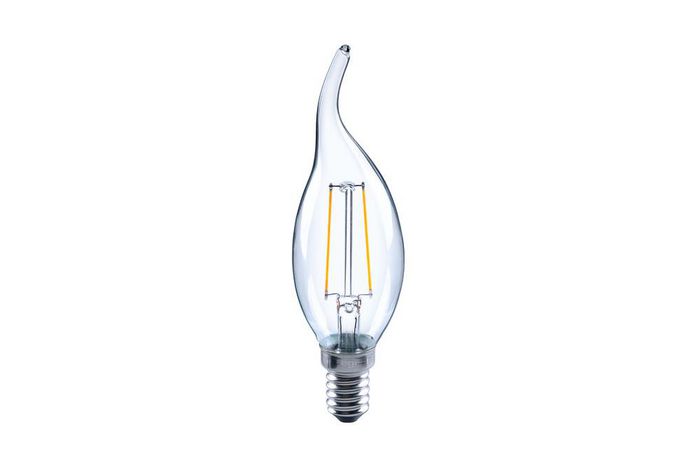 Integral Omni filament Candle bulb flame tip E14 250lm 2W 2700k non-dimm 320 beam clear - W128321364