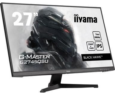 iiyama 27" ETE IPS Gaming, G-Master Black Hawk,2560x1440@100Hz,250cd/m²,HDMI,DP,1ms,Speakers,USB-HUB, Black Tuner - W128788741