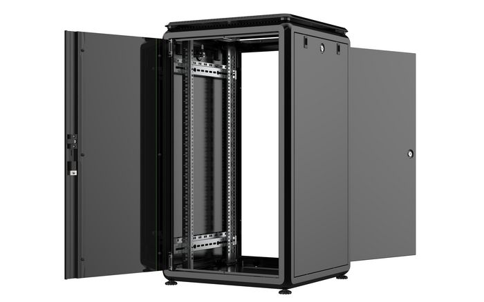 Lanview 19'' 20U Rack Cabinet 600 x 600 x 1075mm Data Line - Black. Serverskap, dataskap - W128317148