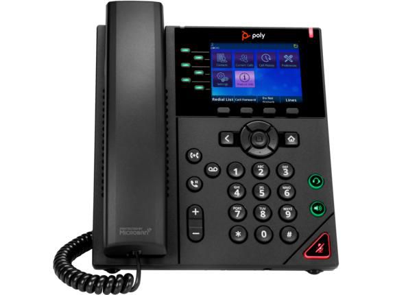 HP VVX 350 6-Line IP Phone and PoE-enabled - W128770139