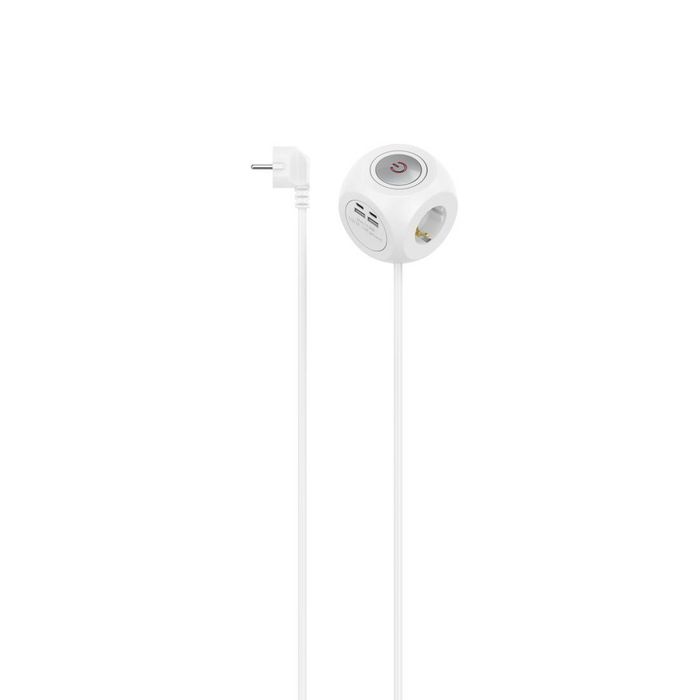 Hama 5 Power Extension 1.4 M 3 Ac Outlet(S) Indoor White - W128780352