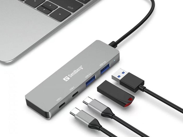 Sandberg USB-C to 2xUSB-A+2xUSB-C Hub - W128482646