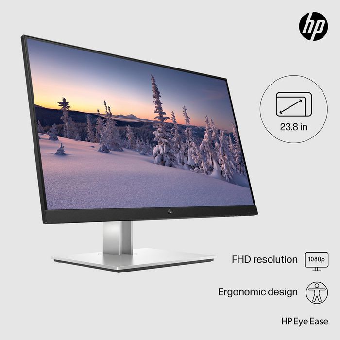 HP 60.45cm (23.8") Full HD 1920 x 1080 IPS, 16:9, 250cd/m², 5ms, 178°/178°, 1000:1 - W125970716