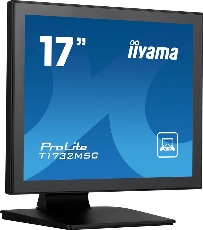 iiyama Prolite T1732MSC,17" PCAP Bezel Free, 10P Touch,1280x1024,Speakers, VGA,DP,HDMI,USB,Built-In PSU,Multitouch - W128449272