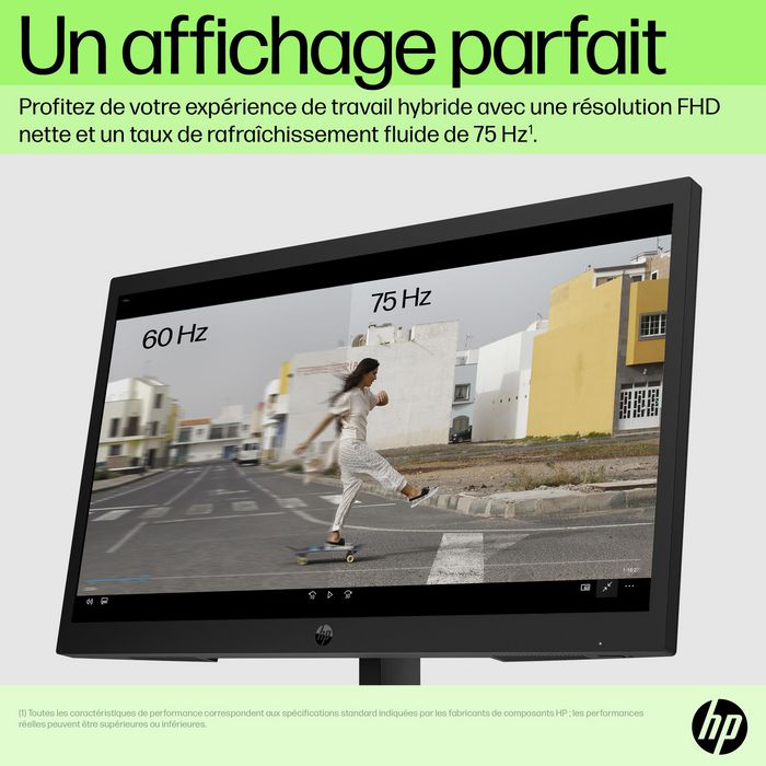 HP P22V G5 Computer Monitor 54.5 Cm (21.4") 1920 X 1080 Pixels Full Hd Black - W128781301