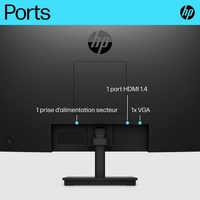 HP V24V G5 Computer Monitor 60.5 Cm (23.8") 1920 X 1080 Pixels Full Hd Black - W128781330