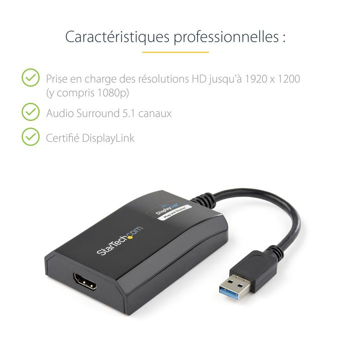 Adaptador Externo USB 3.0 a HDMI - Docking Stations USB-A