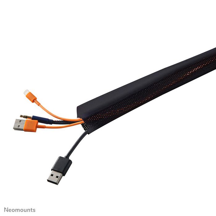 Neomounts Neomounts by Newstar Flexible Cable Cover (Length: 200 cm, Width: 8.5 cm) - Black - W124885944