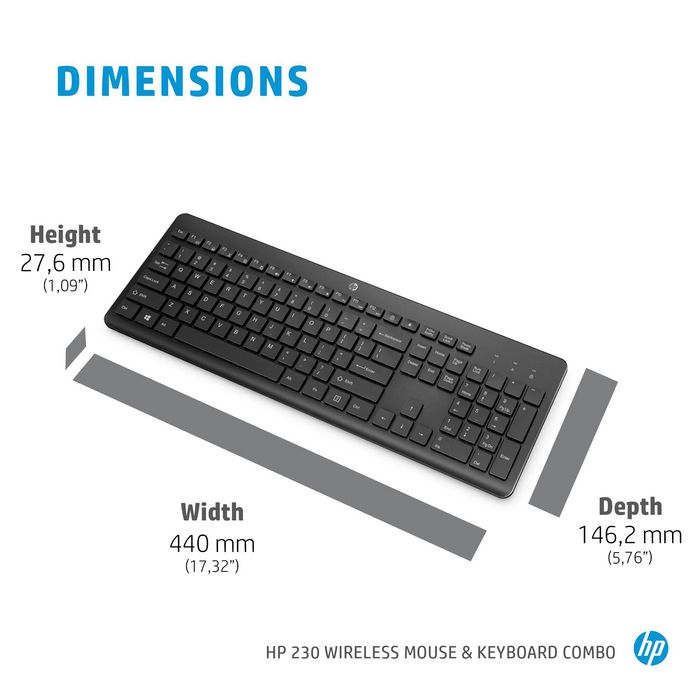 HP Slim Wireless Keyboard and Mouse