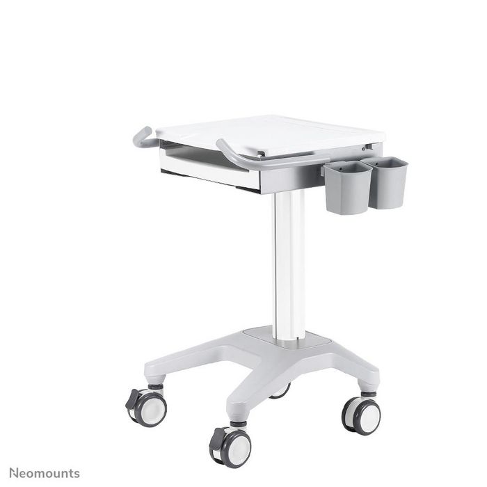 Neomounts NewStar Medical Mobile Stand for Laptop, keyboard & mouse, Height Adjustable - White - W124390290