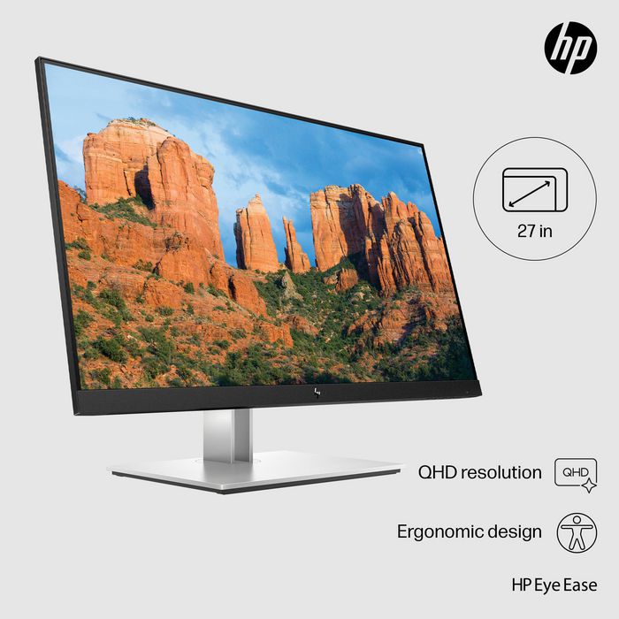 HP 68.6cm (27") Quad HD 2560 x 1440 IPS, 16:9, 5ms, 178°/178°, 1000:1 - W125970892