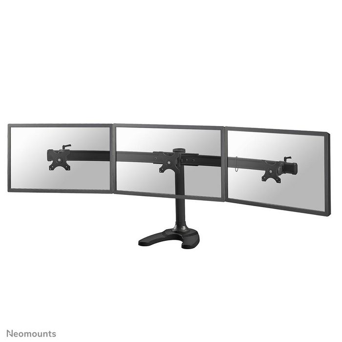 Neomounts by Newstar Neomounts by Newstar Tilt/Turn/Rotate Triple Desk Stand for three 10-27" Monitor Screens, Height Adjustable - Black - W124650699