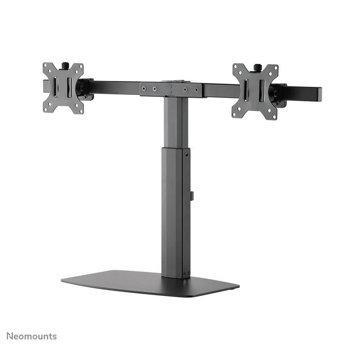 Neomounts by Newstar Newstar Stylish Tilt/Turn/Rotate Desk Stand for two 10-27" Monitor Screens, Height Adjustable - Black - W124850345