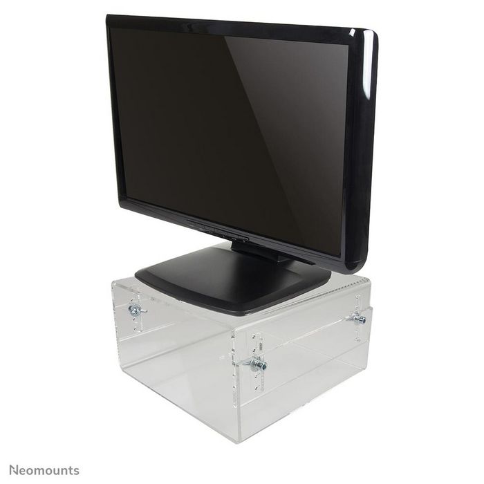 Neomounts by Newstar Neomounts by Newstar Height AdjustableTransparent Monitor Stand (Clear Acrylic) - W124991869