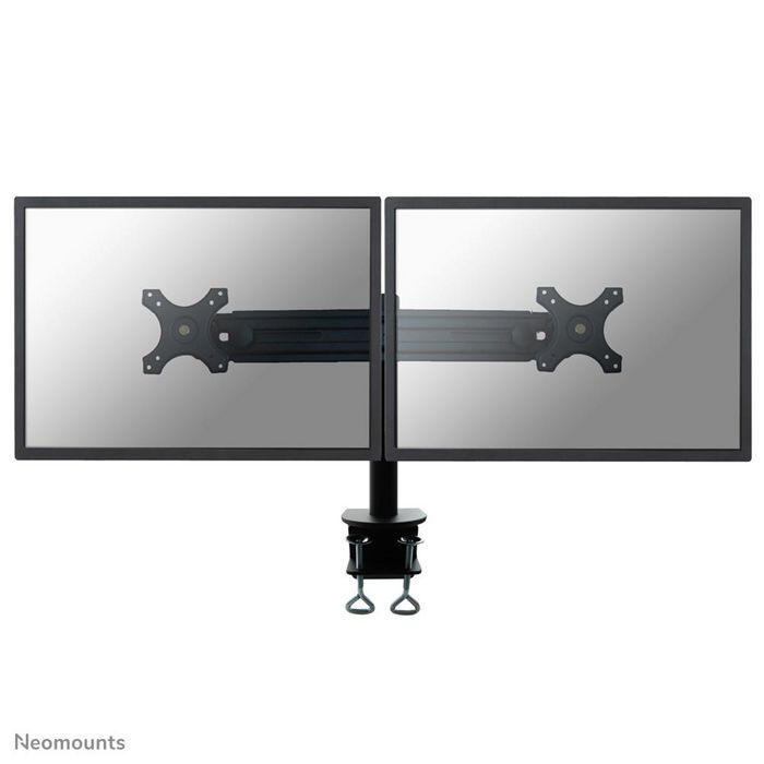 Neomounts by Newstar Neomounts by Newstar Tilt/Turn/Rotate Dual Desk Mount (clamp) for two 19-30" Monitor Screens, Height Adjustable - Black - W125050509