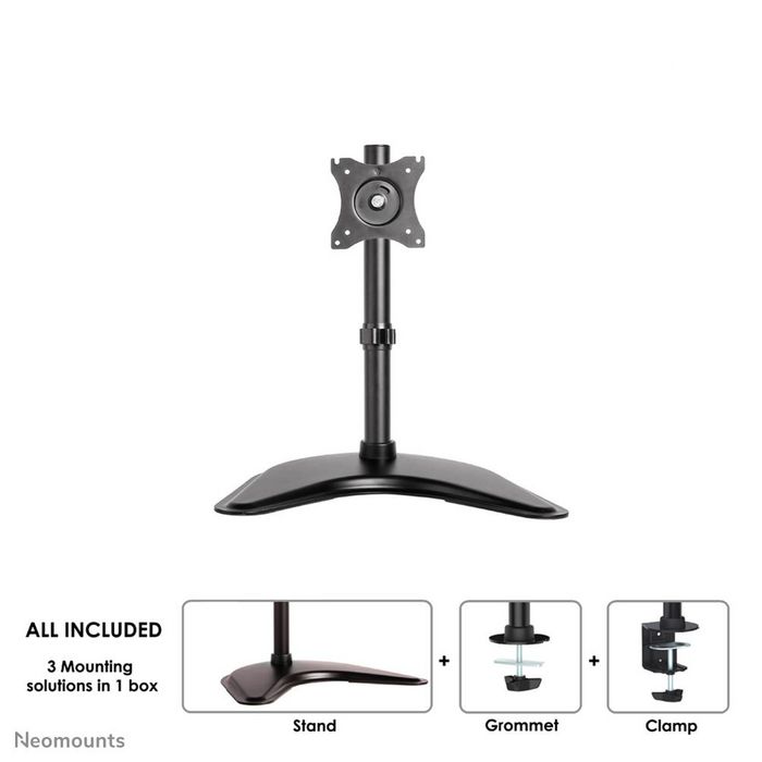 Neomounts by Newstar Neomounts by Newstar Select Tilt/Turn/Rotate Desk Mount (stand, clamp & grommet) for 10-30" Monitor Screen, Height Adjustable - Black - W125066487