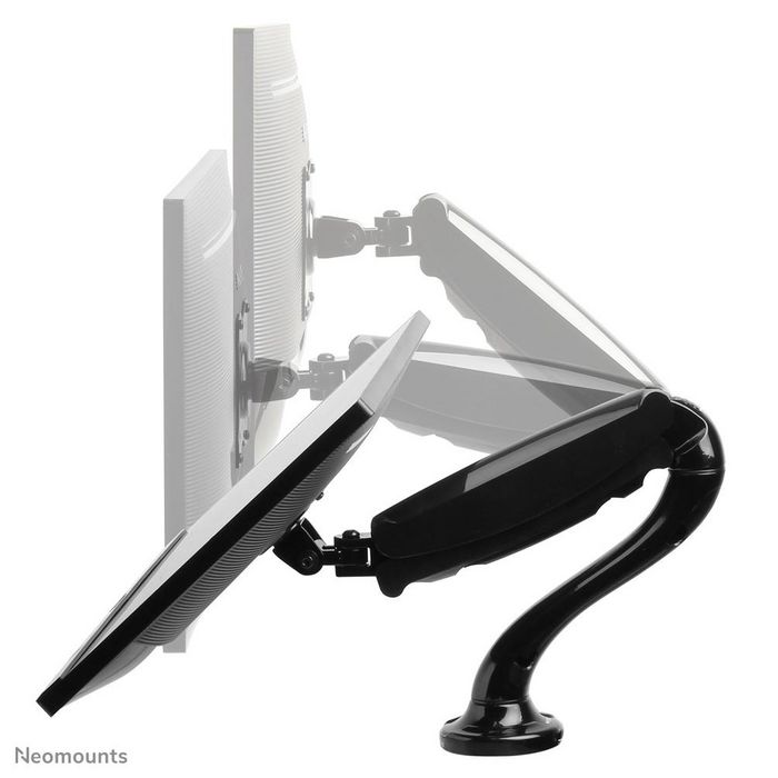 Neomounts Newstar Full Motion Desk Mount (clamp & grommet) for 10-30" Monitor Screen, Height Adjustable (gas spring) - Black - W125657086