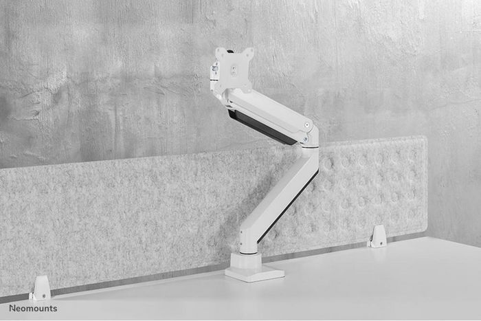 Neomounts NM-D775WHITEPLUS Full Motion desk monitor arm (clamp & grommet) for 10-49" Curved Monitor Screens, Height Adjustable (gas spring) - White - W128371314