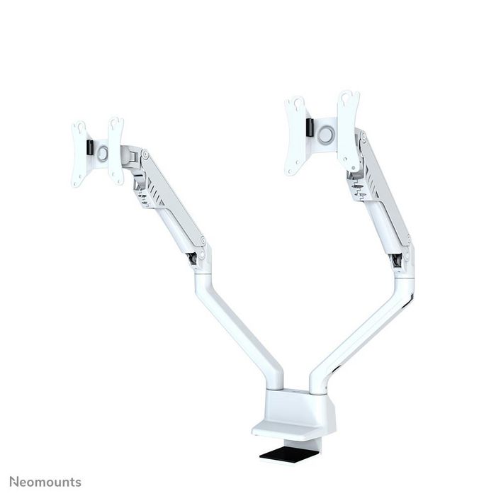 Neomounts Neomounts by Newstar Full Motion Desk Mount (clamp & grommet) for 10-32" Monitor Screen, Height Adjustable (gas spring) - White - W126813315