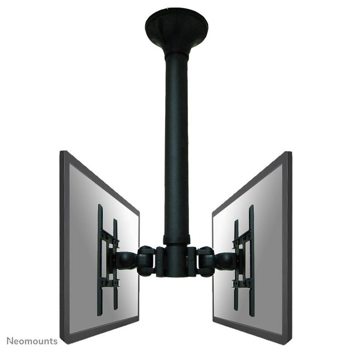 Neomounts by Newstar Newstar TV/Monitor Ceiling Mount for Dual 10"-40" Screens (Back to Back), Height Adjustable - Black - W125250192