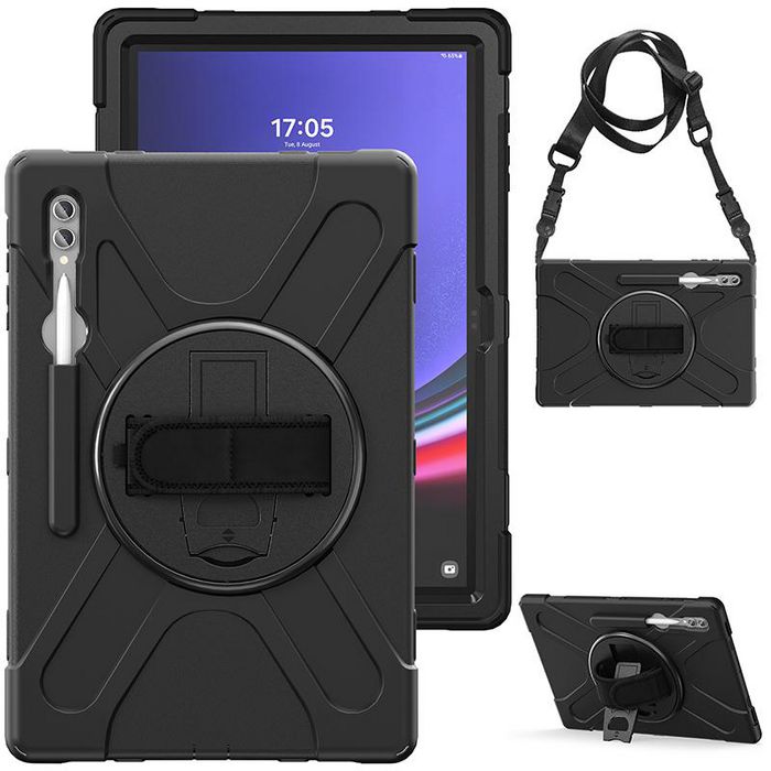 eSTUFF AUSTIN Defender Case for Samsung Galaxy Tab S9 Ultra/S8 Ultra  - Black - W128440982