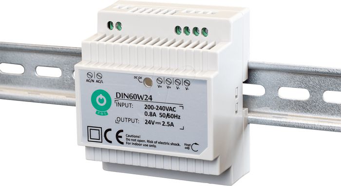 Noname Switching power supply, DIN rail, 60 W, 12 V, 5 A - W128321676