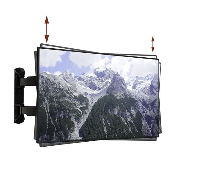 B-Tech Universal Ultra-slim Double Arm Flat Screen Wall Mount with Tilt & Swivel - W126325118