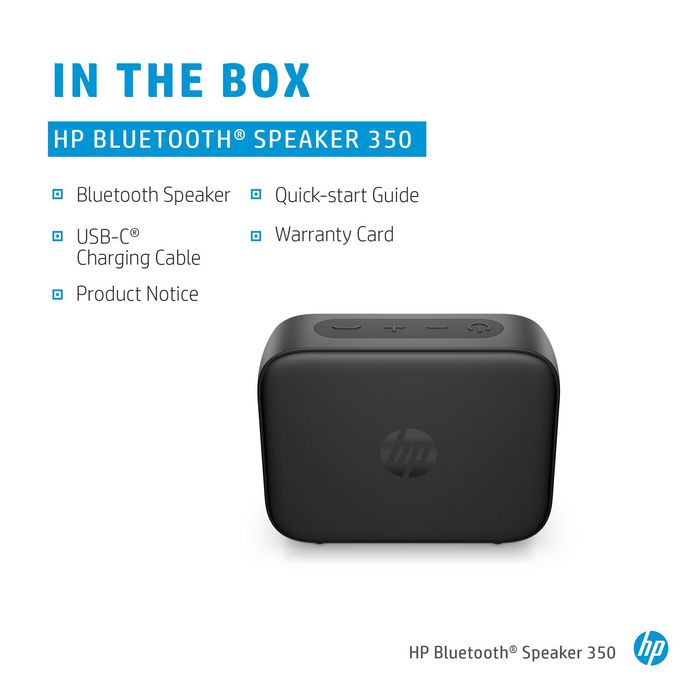 HP Black Bluetooth Speaker 350 - W125932145