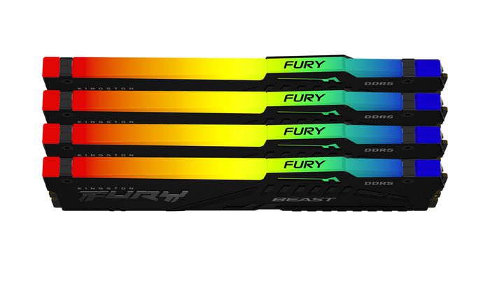 Kingston Fury Beast Rgb Memory Module 128 Gb 4 X 32 Gb Ddr5 5200 Mhz - W128429676