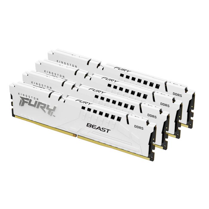 Kingston Fury Beast White Xmp Memory Module 64 Gb 4 X 16 Gb Ddr5 6000 Mhz - W128563455