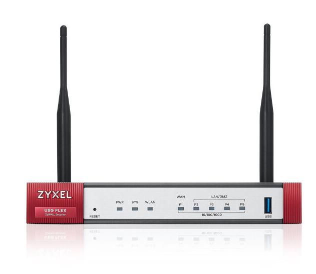 Zyxel USG FLEX 50 Series, 10/100/1000, 1*WAN, 4*LAN/DMZ ports, WiFi 6 AX1800, 1*USB (device only) - W128578884