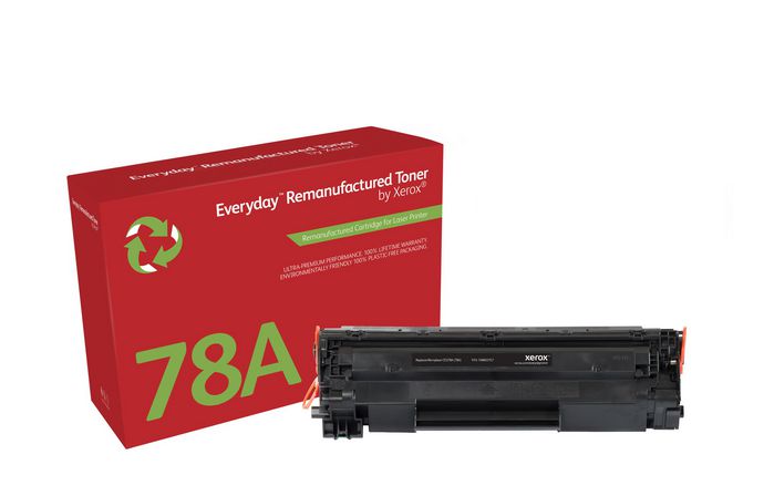 Xerox Black toner cartridge. Equivalent to HP CE278A. Compatible with HP LaserJet M1536 MFP, LaserJet P1566, LaserJet P1606 - W124397897
