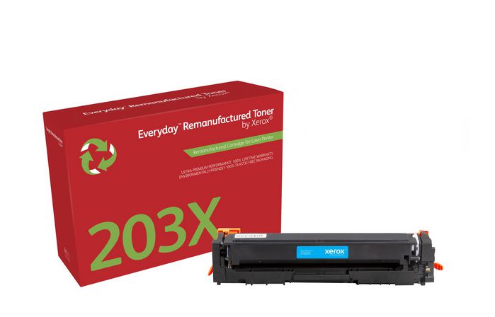 Xerox Ay Remanufactured Everyday Cyan Remanufactured Toner By Xerox Replaces Hp 203X (Cf541X), High Capacity - W128272058