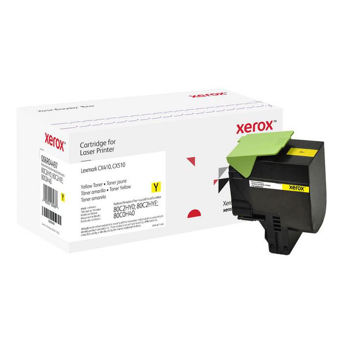 Xerox Everyday Yellow Toner Compatible With Lexmark 80C2Hy0; 80C2Hye; 80C0H40, High Yield - W128274958