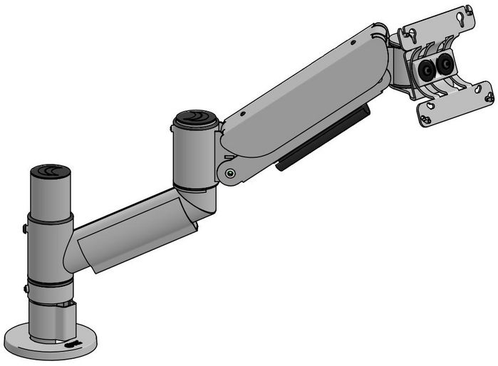 Ergonomic Solutions Flexible Height Adjustable Arm 1-2,5kg -WHITE- MOQ = 200 units - W128795107