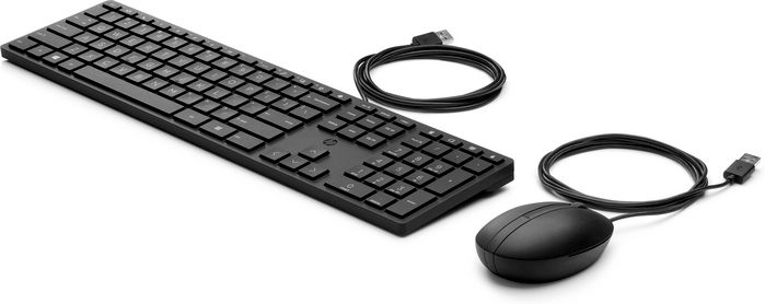 HP Wired Desktop 320Mk Mouse And Keyboard Used for all EU countries - W128268293