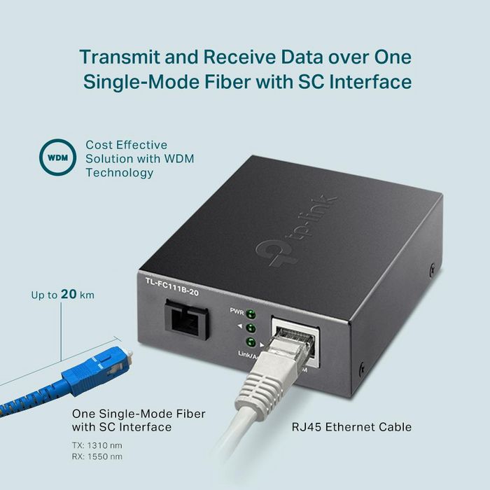 TP-Link 10/100 Mbps Wdm Media Converter - W128289344