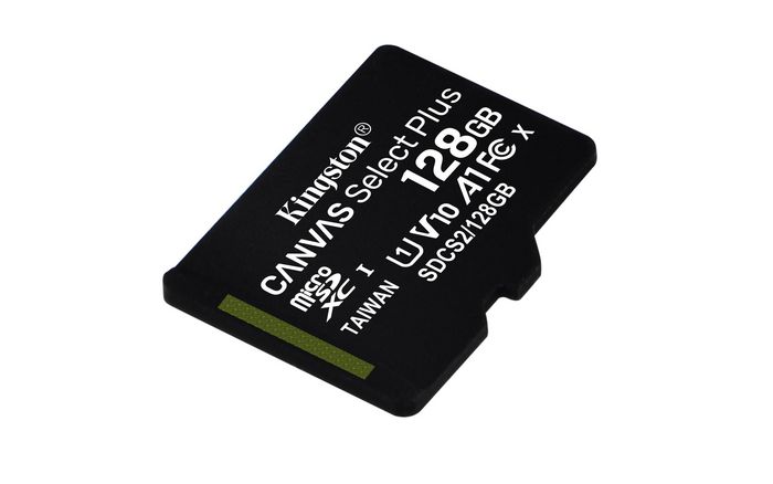 Kingston 128 GB, microSDXC, Class 10, UHS-I, 3.3 V, Adaptateur SD - W126824440