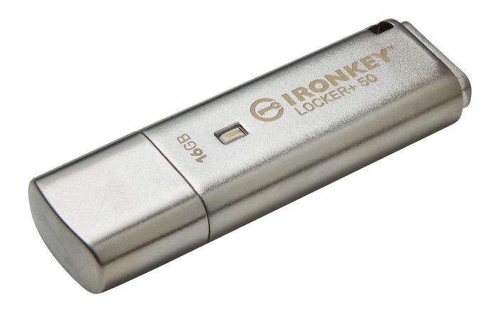 Kingston Technology IronKey Locker+ 50 USB flash drive 16 GB USB Type-A 3.2 Gen 1 (3.1 Gen 1) Silver - W127292270