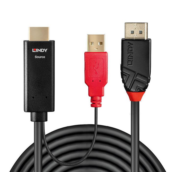 Lindy "0.5m HDMI to DisplayPort Cable" - W128802337