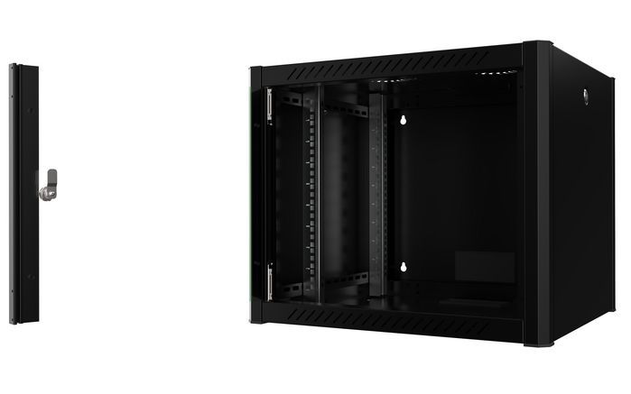 Lanview 19'' 9U Rack Wall Mount Pro 600 x 560 x 512mm - Black. Serverskap, Dataskap - W128317054