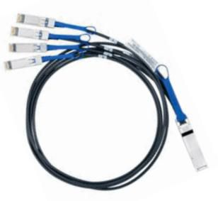 NVIDIA Qsfp / 4 Sfp+, 3M Infiniband Cable 4 X Sfp+ Black - W128562046