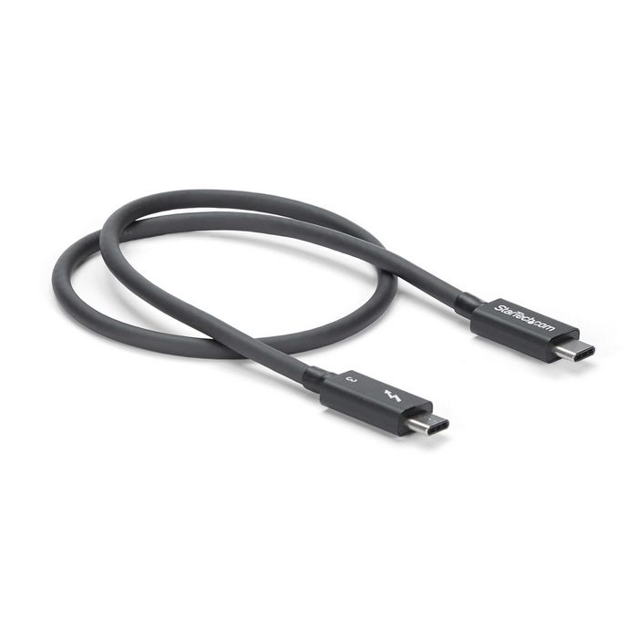 StarTech.com StarTech.com Câble Thunderbolt 3 (40 Gb/s) USB-C de 50 cm - Compatible Thunderbolt, USB et DisplayPort - Cordon Thunderbolt - M/M - W124492342