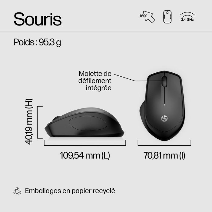 HP Wireless Silent 280M Mouse - W125932142