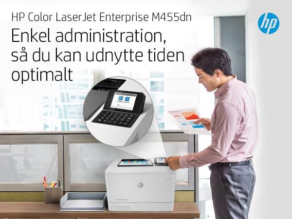 HP Color LaserJet Enterprise M455dn, Laser, 1200 x 1200dpi, 49ppm, A4,1000Mo, LCD, 6.75" - W126475431